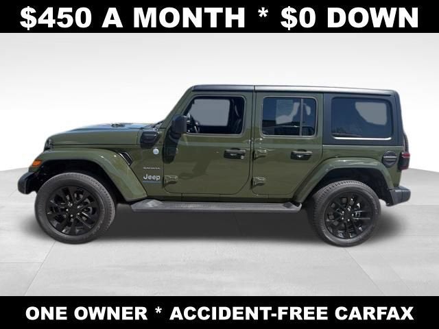 Used 2023 Jeep Wrangler 4xe Sahara 4XE with VIN 1C4JJXP68PW555872 for sale in Plainfield, IN