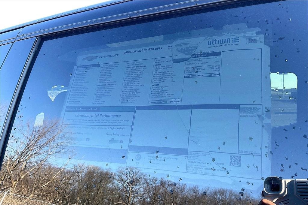 2026 Chevrolet Silverado EV Trail Boss - Max Range