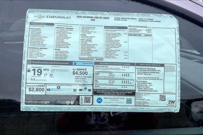 2026 Chevrolet Colorado WT