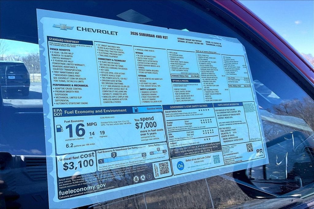 2026 Chevrolet Suburban RST