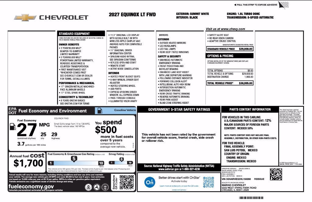 2027 Chevrolet Equinox LT