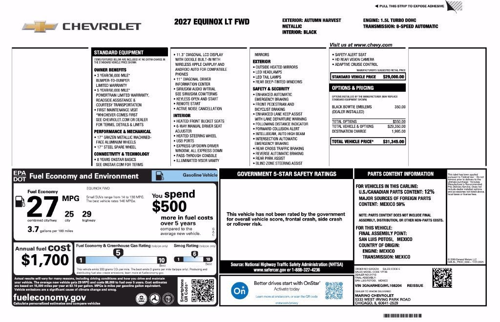 2027 Chevrolet Equinox LT