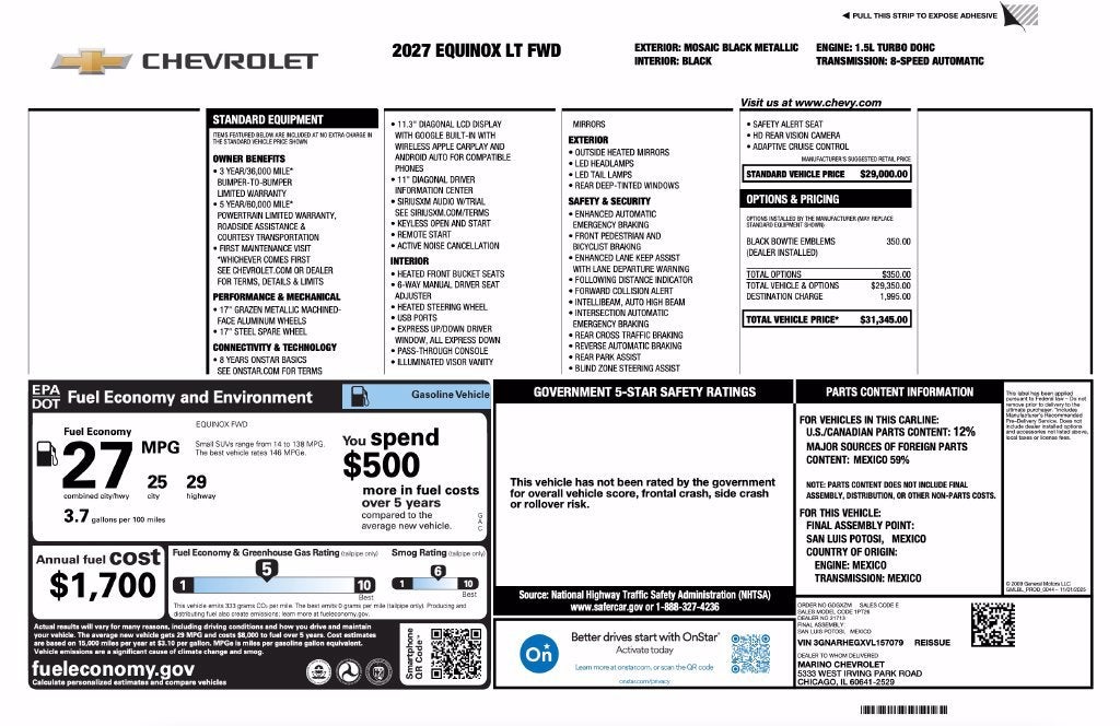 2027 Chevrolet Equinox LT