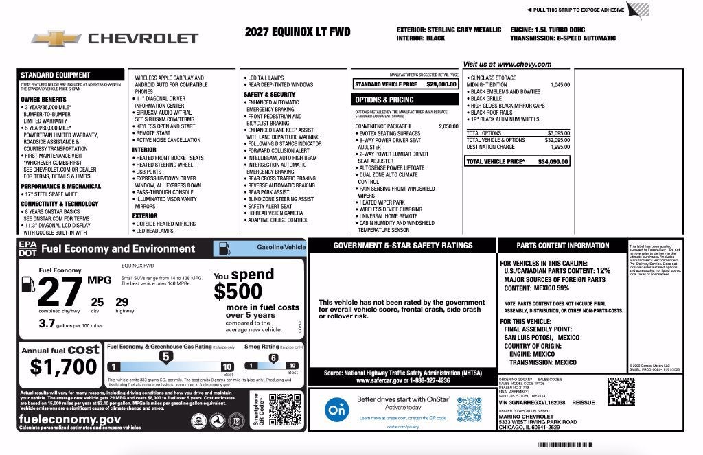 2027 Chevrolet Equinox LT