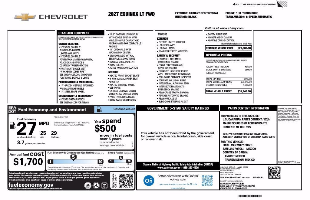 2027 Chevrolet Equinox LT
