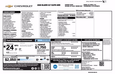 2026 Chevrolet Blazer 2LT