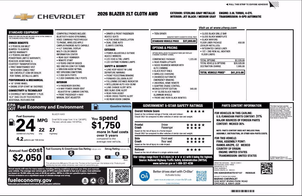 2026 Chevrolet Blazer 2LT